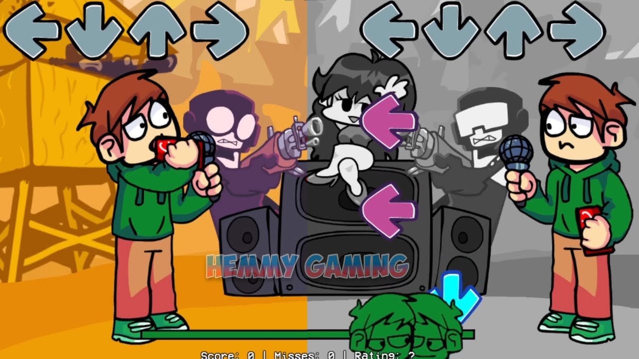 FNF Edd Sings Ugh | Edd From Eddsworld | Ugh But Every Turn a Different Skin Mod Is Used