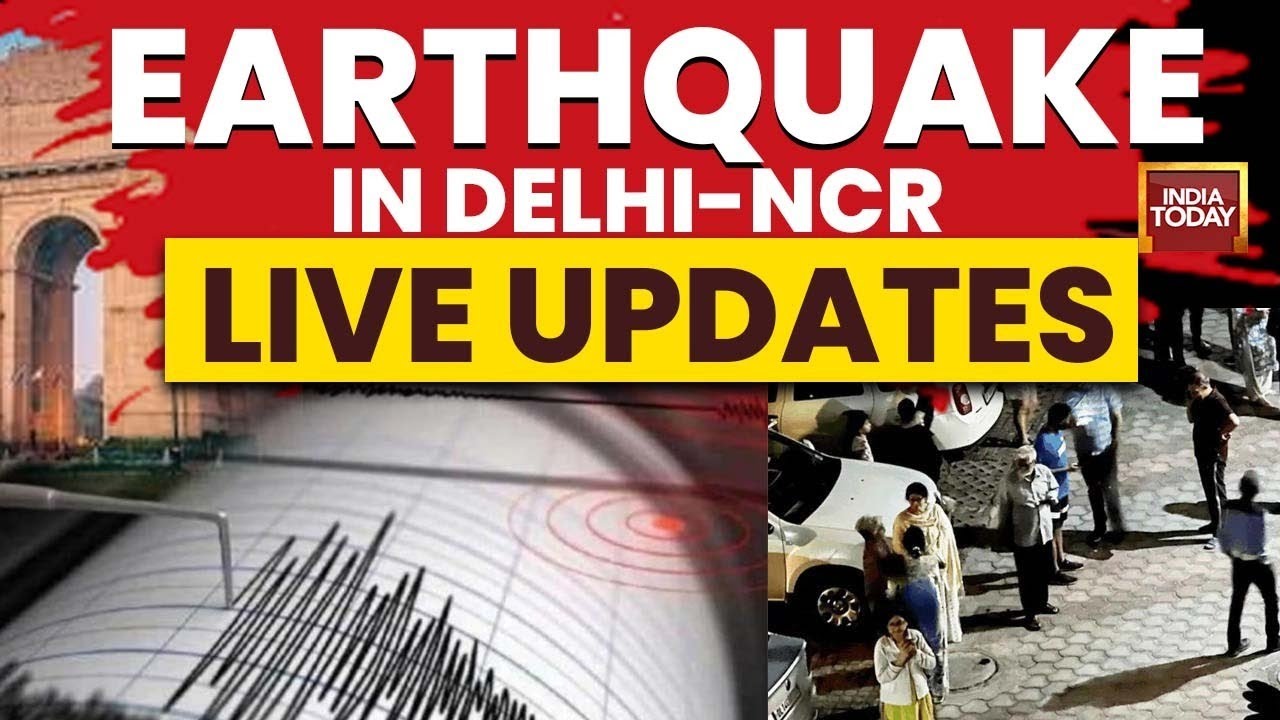 LIVE: Earthquake In Delhi-NCR | Heavy Tremors Felt Across Region | 4.0 Magnitude Earthquake LIVE