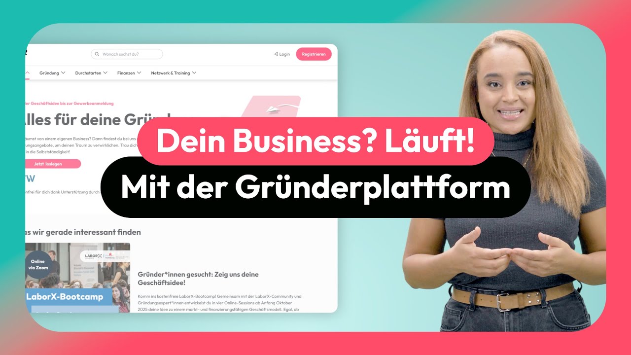 Willkommen bei der Gr&uuml;nderplattform