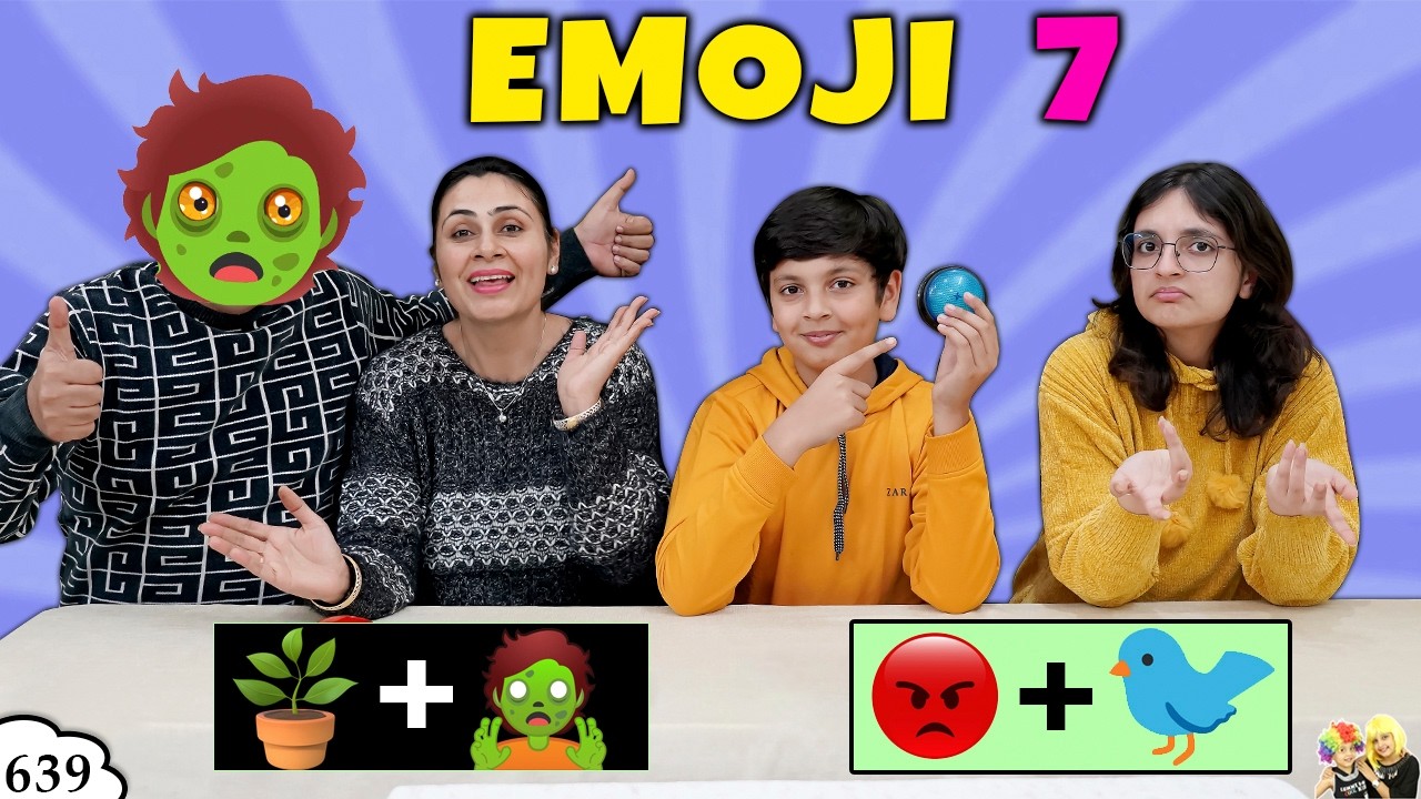 EMOJI 7 | Ep 639 | Family Comedy Challenge | Aayu and Pihu Show