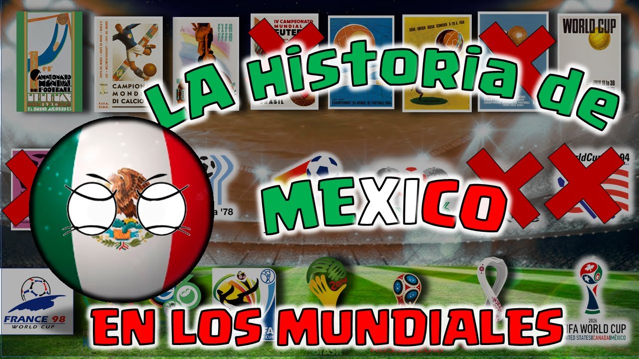 MÉXICO en los mundiales  1930-2022 COUNTRYBALL