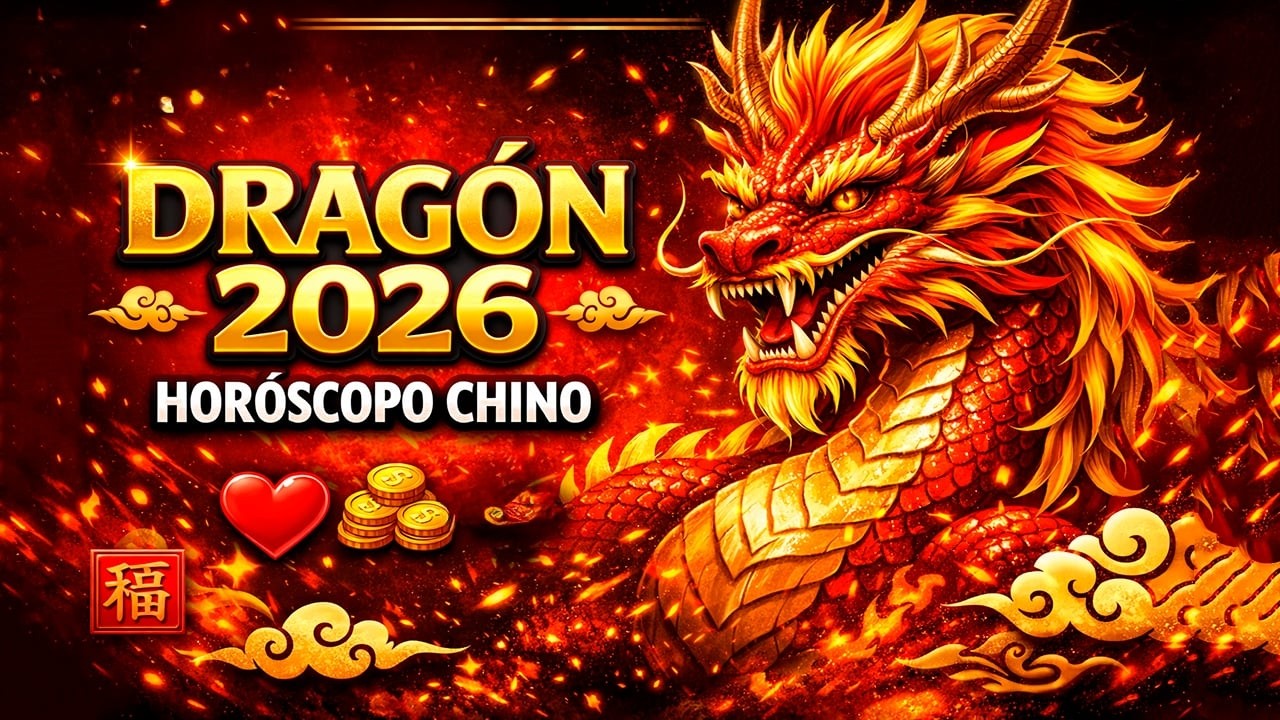 DRAGÓN 2026 en el HORÓSCOPO CHINO ✨ Predicciones AMOR, DINERO y SALUD | Año del Caballo de Fuego