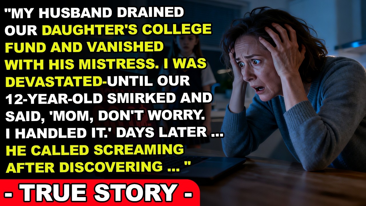 My Husband Stole Our Daughter’s College Fund—Then Our 12-Year-Old Outsmarted Him
