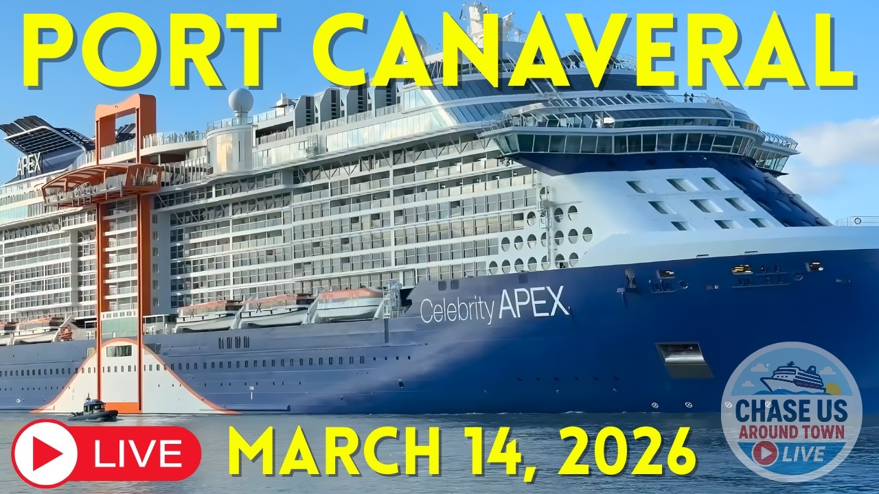 🔴 LIVE: Watching Cruise Ships Leaving Port Canaveral LIVE! (March 14, 2026)