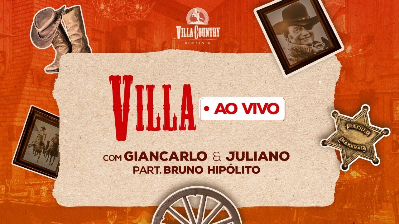 Villa AO VIVO  com Giancarlo e Juliano + Bruno Hipólito! 🤠🍻