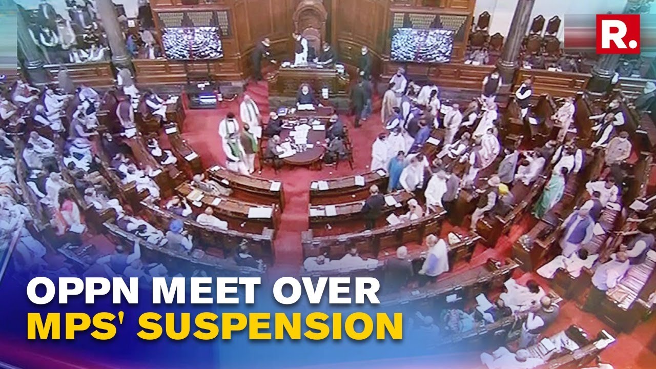 Parliament Ruckus:Opposition Leaders To Hold Meeting Over Suspension Of 12 MPs From RS, English News