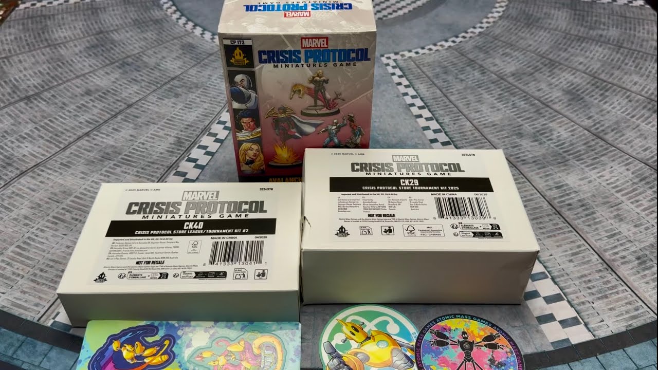 Marvel Crisis Protocol Unboxing: Tournament kit alt arts and Avalanche, Exodus, & Lady Mastermi