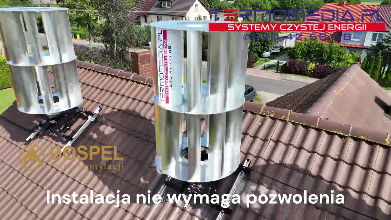 Realizacja instalacji Hybrydowa 3 x Turbina Wiatrowa Dragon 500+ od Dospel by Termomedia