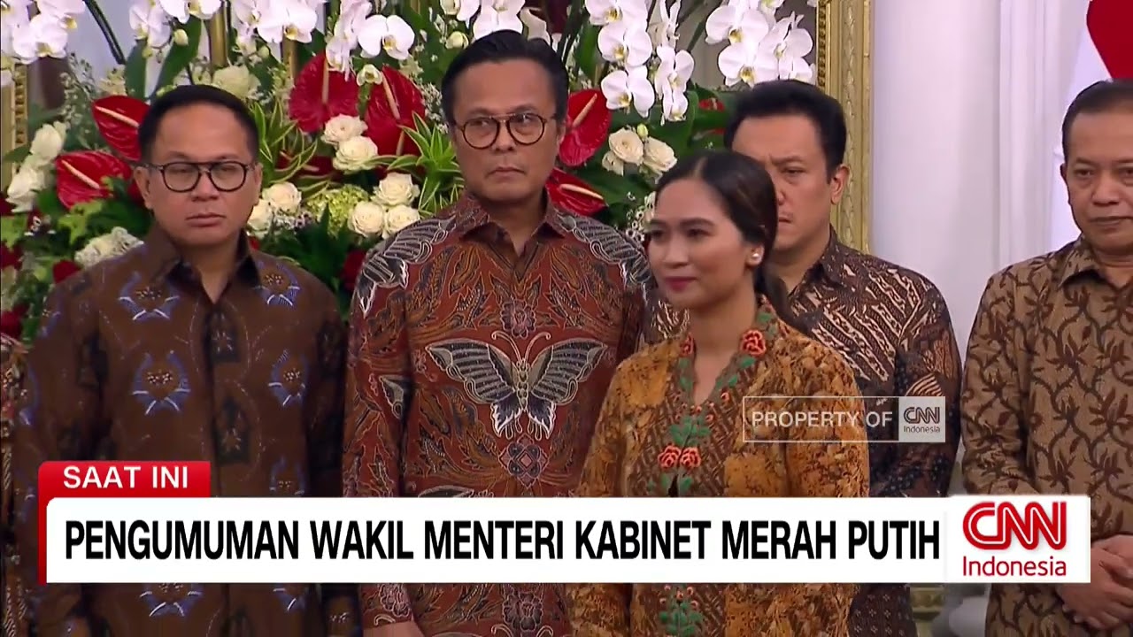Ini Deretan Nama Wakil Menteri Kabinet 
