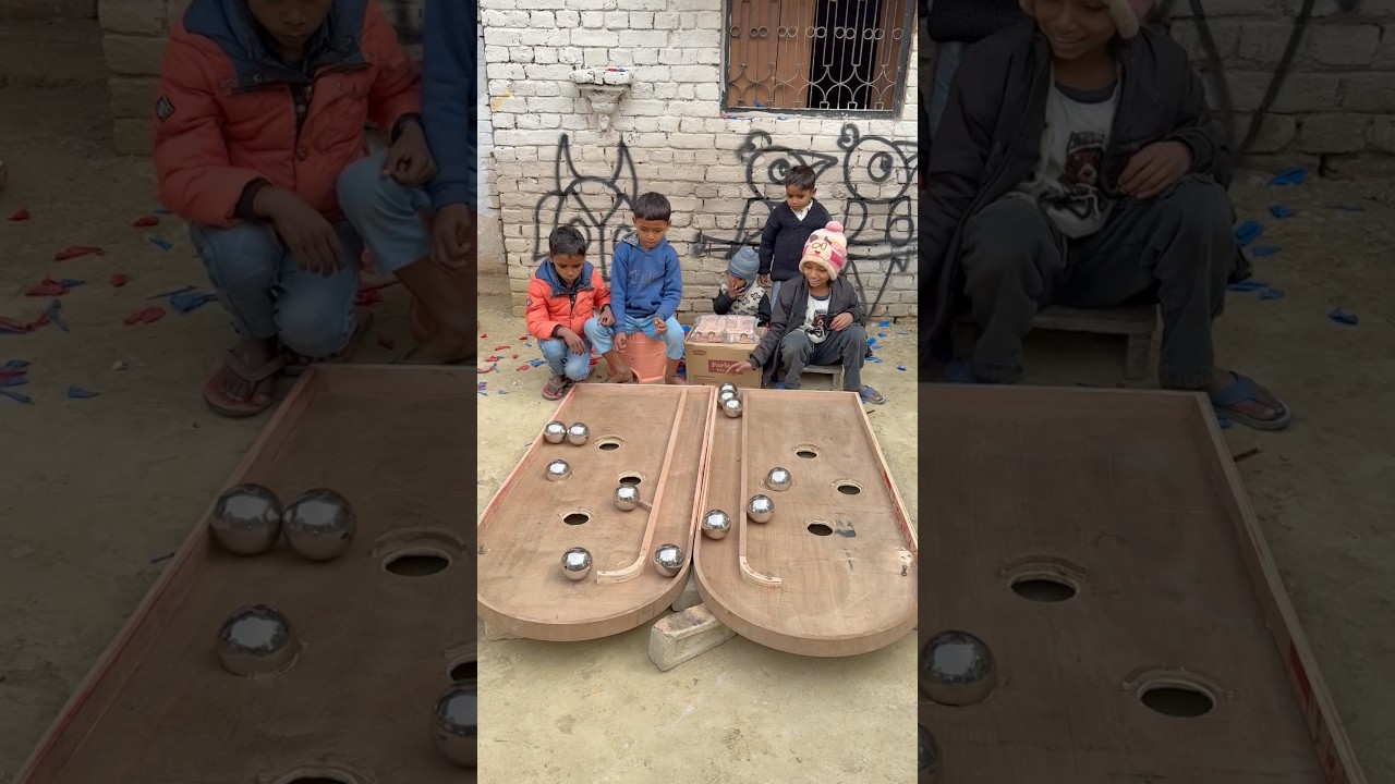 Roll the steel wall challenge with children 