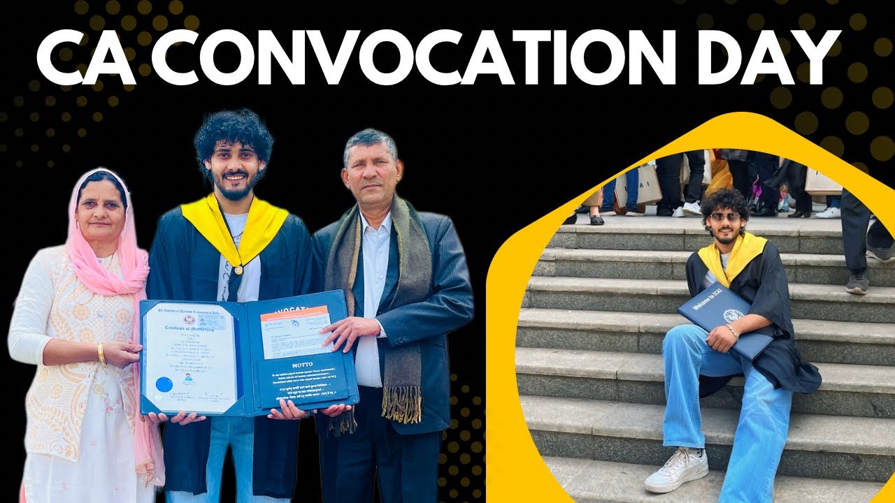 CA Convocation Day Vlog || Suit + Desi Swag || Guidance || Rohit Malik ||