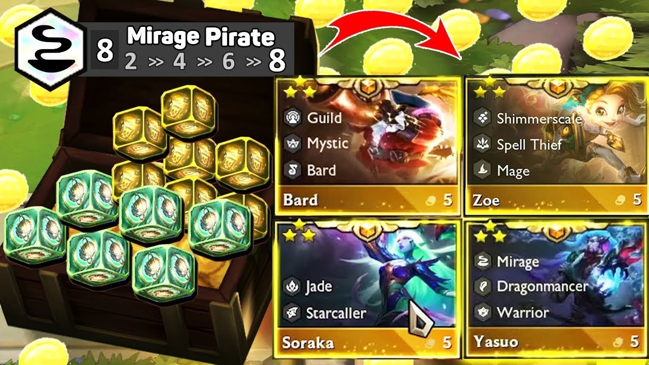 8 Mirage: Pirate = Full 3 Star 5-Cost Units | TFT SET 7.5