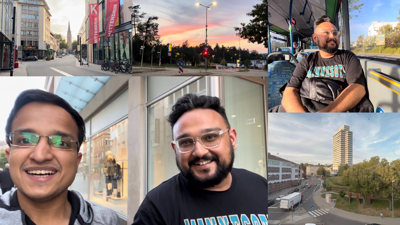 Gandharv Bhaiya First Day in Germany🇩🇪: Exploring Kaiserslautern City Center