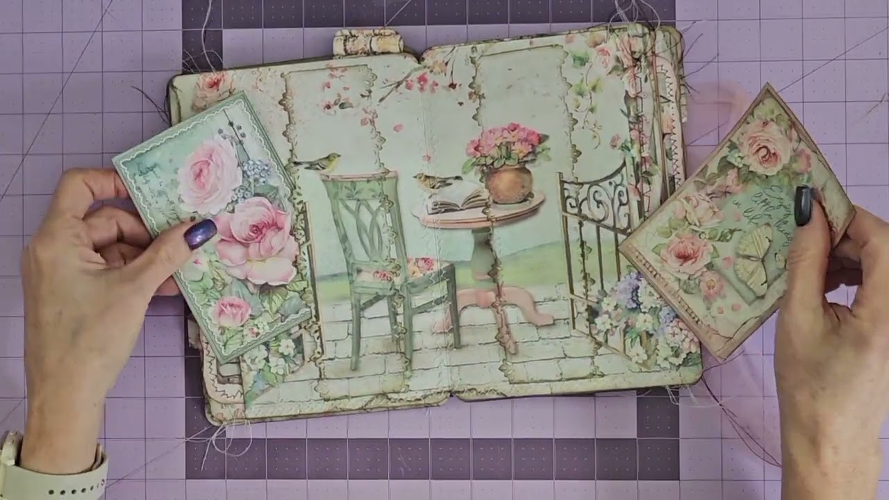 Junk Journal Flip Through | Rose-Themed Companion Folio