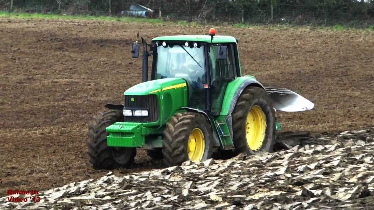 Ploughing for Whole Crop with John Deere 6520 and Kverneland.