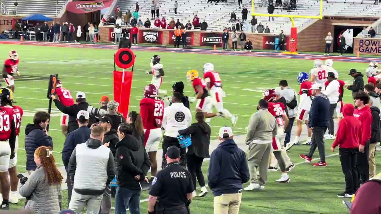 Day 2 Of Senior Bowl Practice Featuring A lot Of Stars Across the Country 