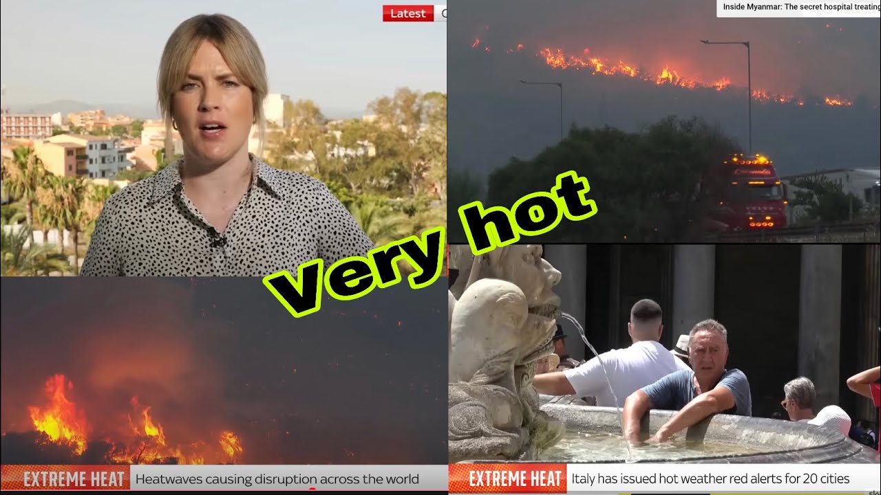 Very hot,Europe Heatwave: Temperatures set to hit 46 degree Celsius in Italy #ukraine #Very hot