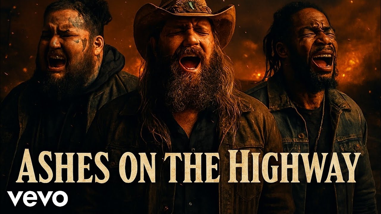 Chris Stapleton ft Jelly Roll & Dax – Ashes on the Highway (AI Music Video)