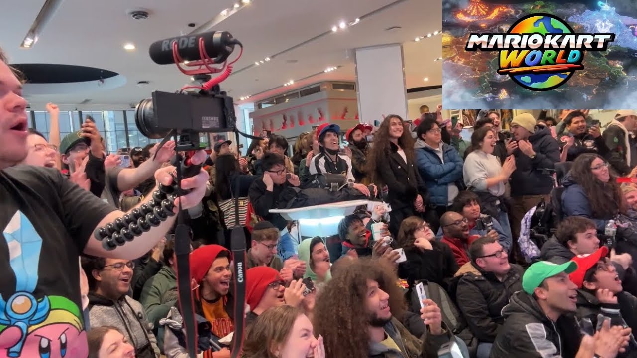 MARIO KART WORLD NINTENDO NY REACTION SWITCH 2 DIRECT 04/02/25