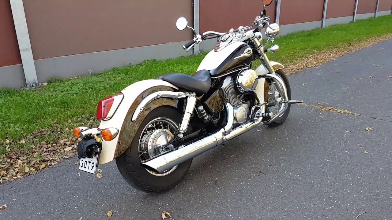 Honda Shadow VT 750 ACE 2002 single seat walkaround sound exhoust