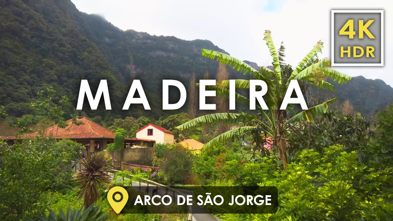 🇵🇹 Пешеходная экскурсия по Мадейре в Арко-де-Сан-Жорже | Прогулка 4K HDR