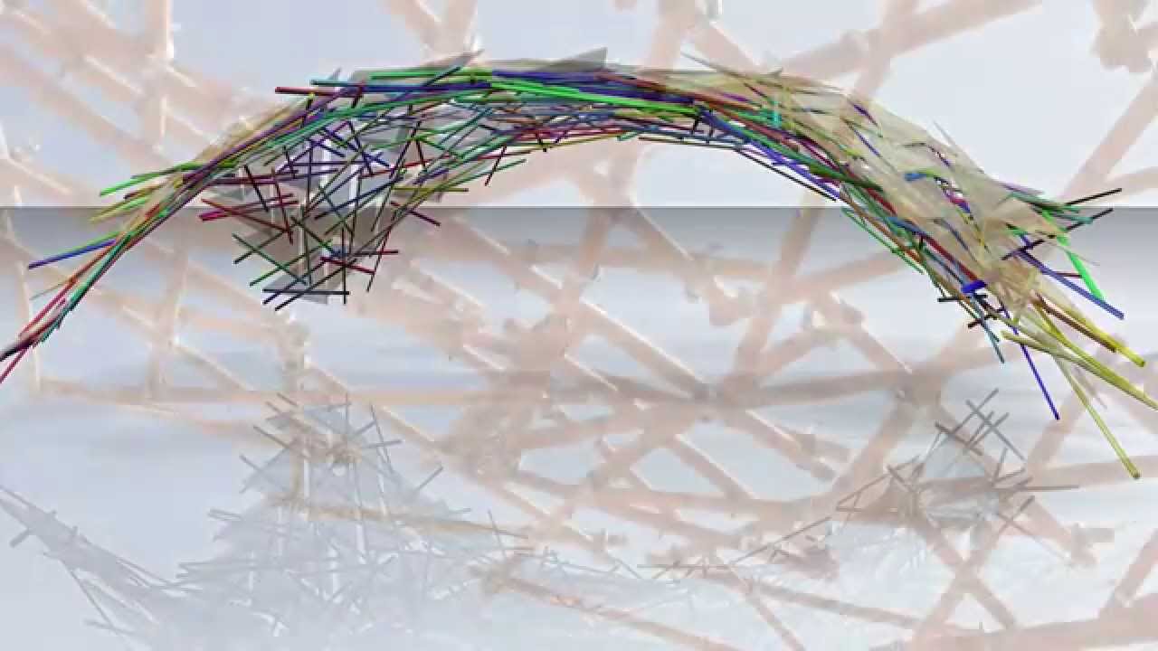Self-organized reticular structure
