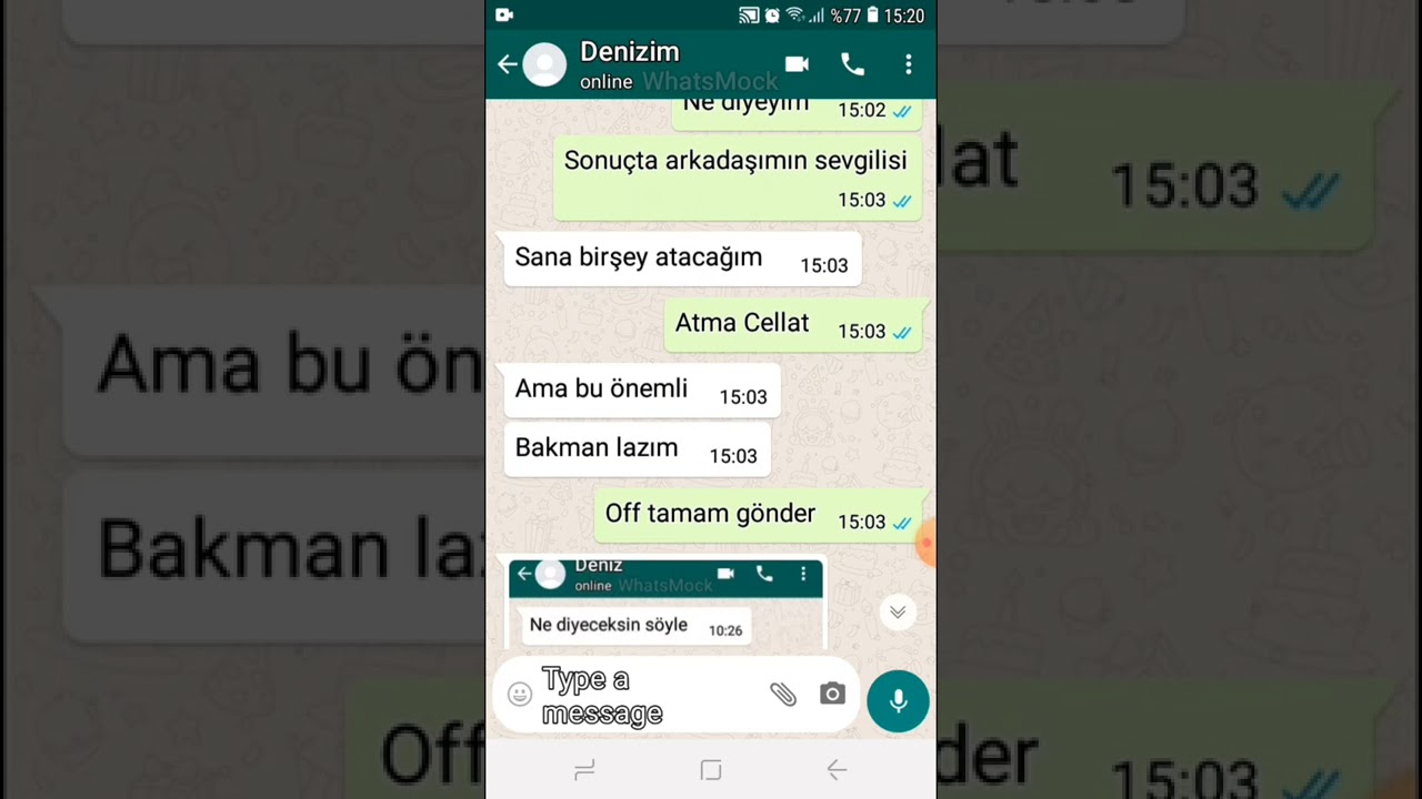 CemCel Dizileri Whatsapp Mesajlaşmaları 3. Bölüm (Biraz kısa oldu)