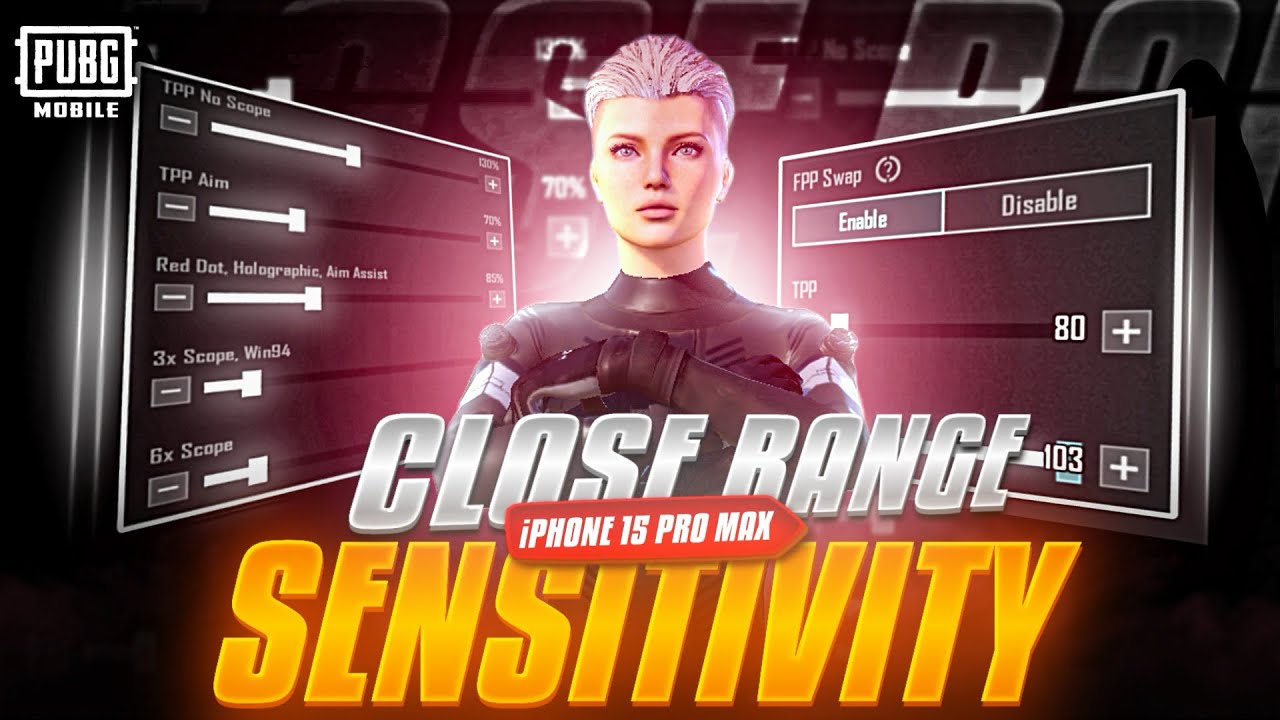 UPDATE 3.2🔥Best Sensitivity for iPhone 15 ProMax🔥Close Range Strongest Sensitivity | PUBG Mobile