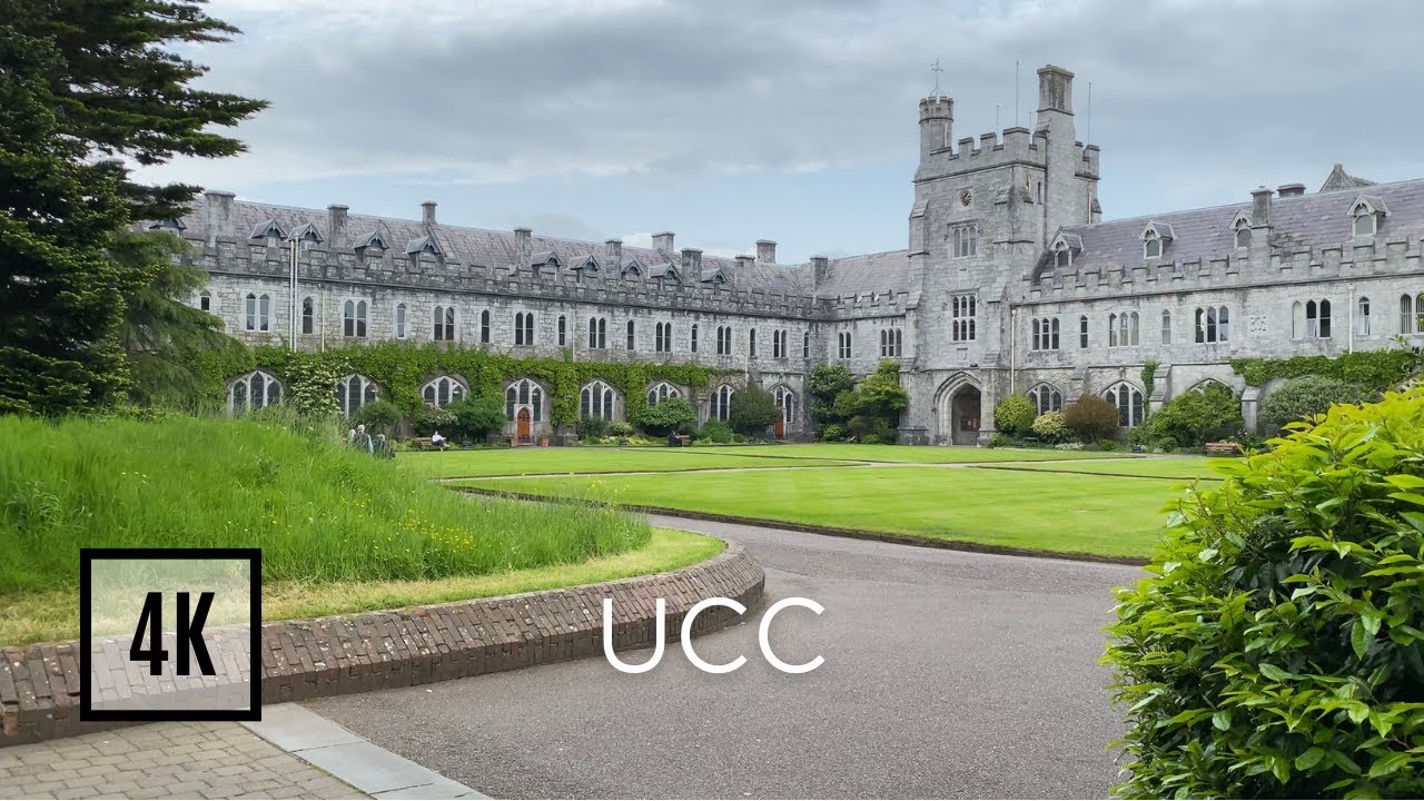 UCC Walking Tour, Cork City, Ireland 2023 l 4K & 3D Audio (campus)