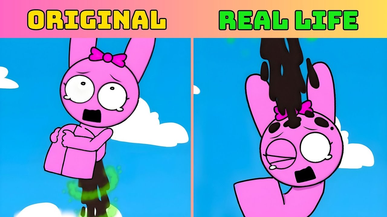 Pinki Screaming & P00ping💨 ! -  Best Incredibox Sprunki | ORIGINAL vs REAL LIFE