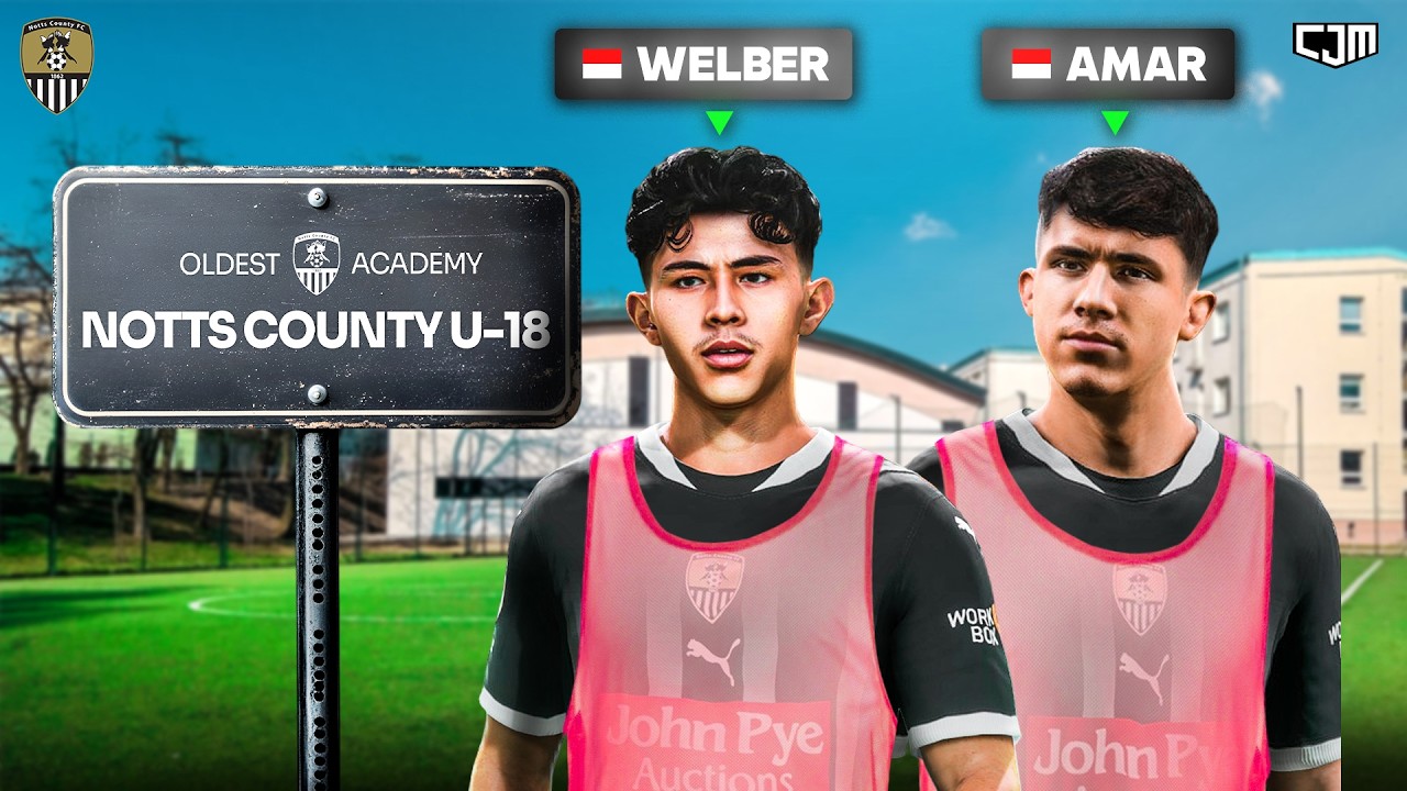 Debut Welber Jardim & Amar Brkić Bersama Notts County U-18