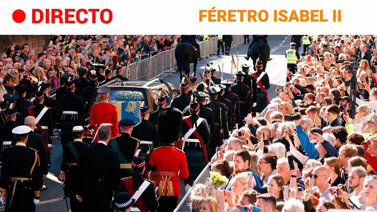 ISABEL II-EDIMBURGO: Su FÉRETRO llega en PROCESIÓN a la CATEDRAL de ST. GILES | RTVE