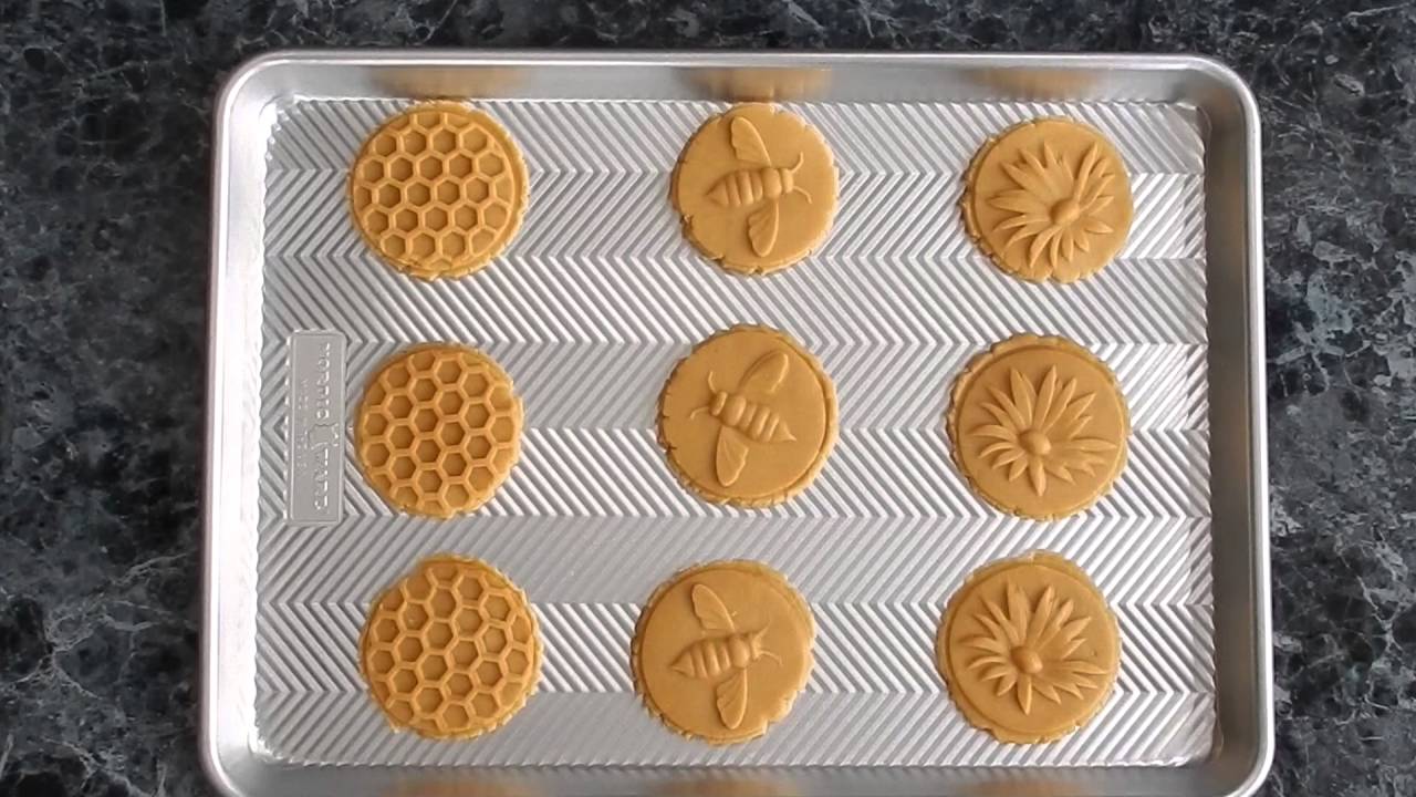 Nordic Ware Bee Cookie Stamps, Set of 3