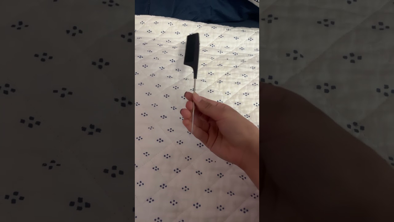 The purpose of the pointy part on your comb.