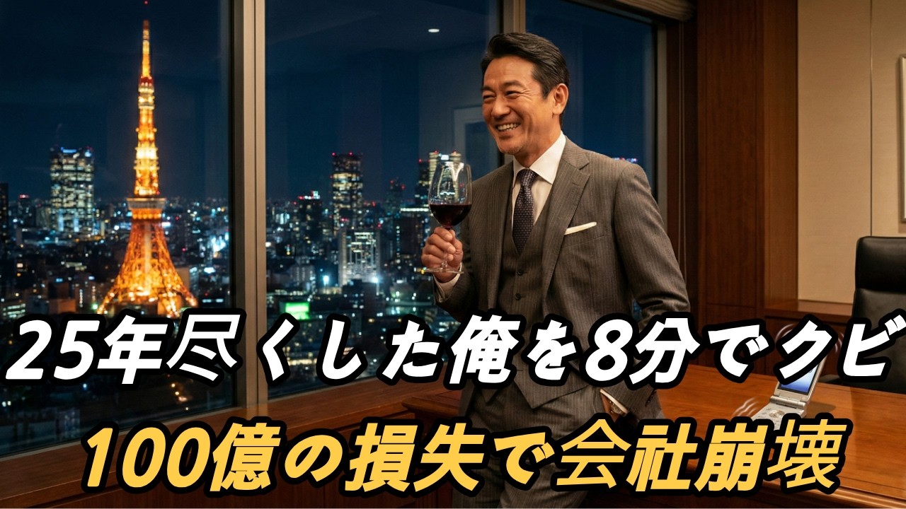 【25年尽くした課長を8分でクビにした結果】100億円の損失と、鳴り止まない30件の着信 | シニアの悩み | オーディオブック | 感動の実話 | スカッと | 因果応報 | 人生の知恵 |