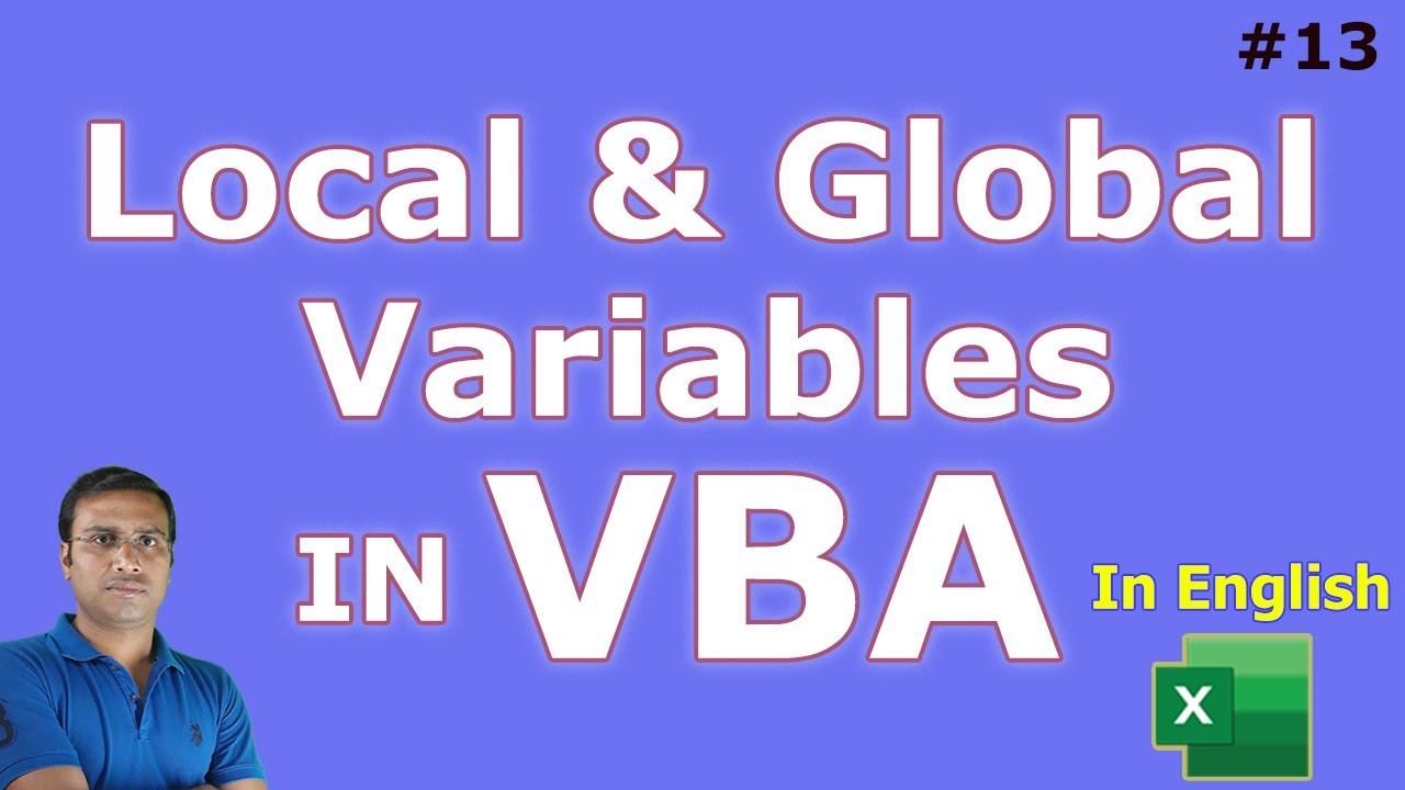 Local & Global Variable in #Excel VBA | In English | #Macro MasterMind – 13