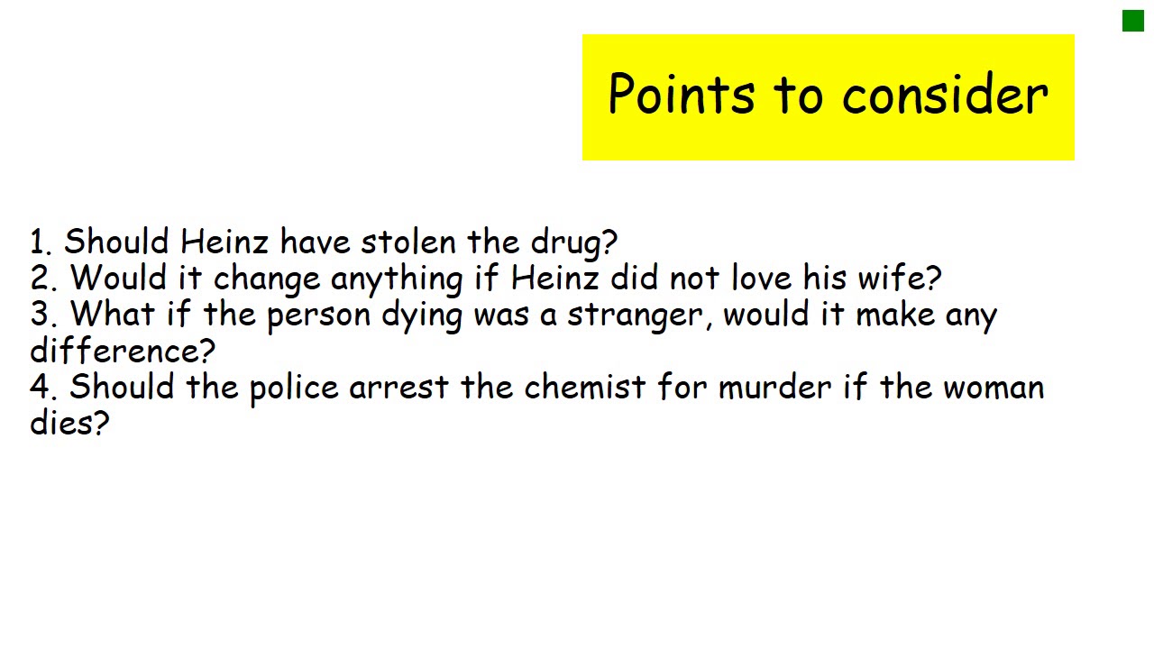 GCSE - Development - Kohlberg's theory of morality