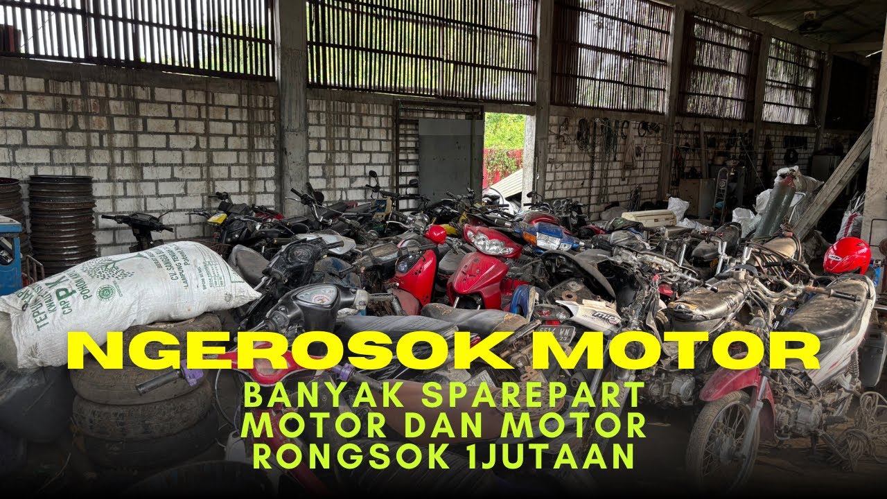 Berburu rongsok motor | banyak sparepart motor rongsok 1jutaan disini‼️