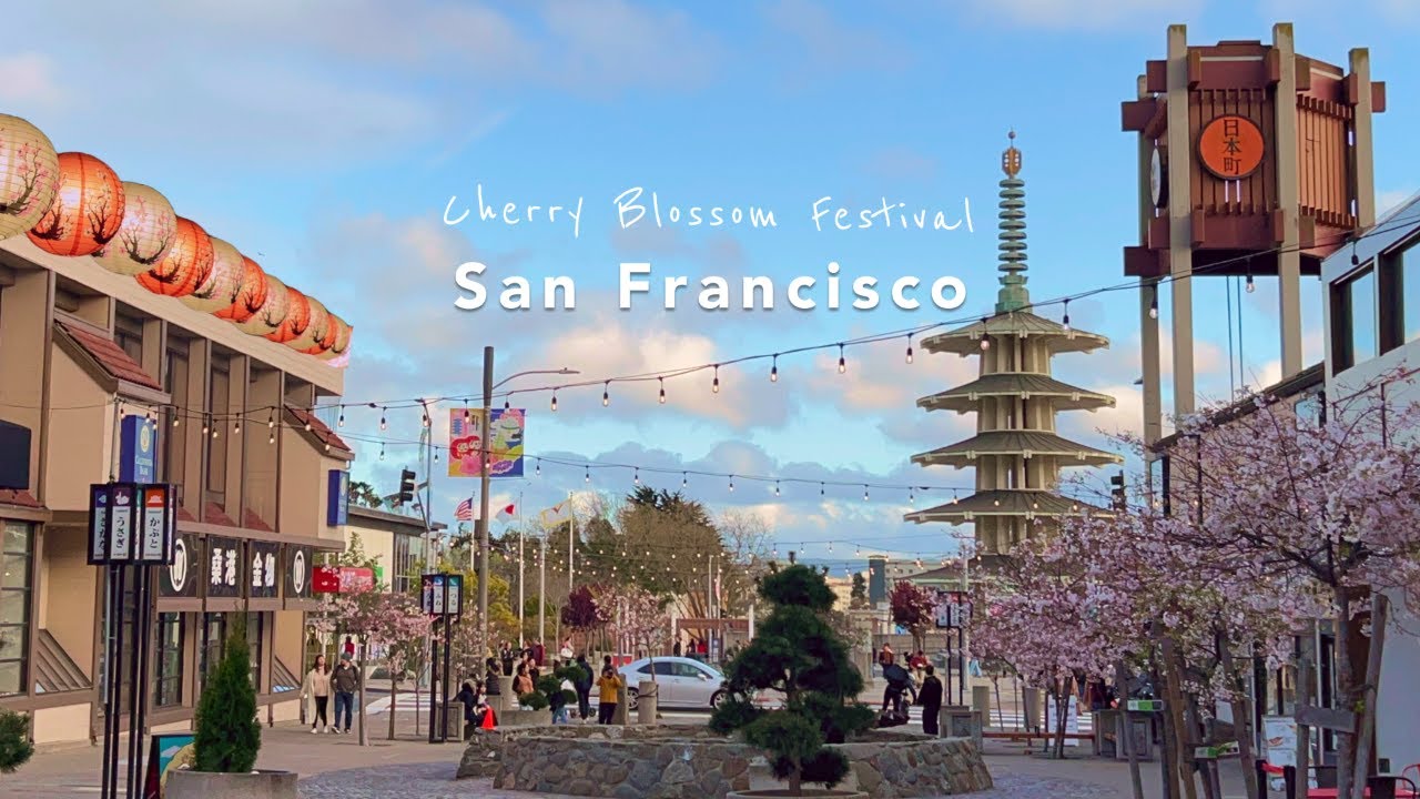 SF Vlog 🇺🇸 | 샌프란시스코 벚꽃축제🌸 샌프란시스코 맛집, 샌프란시스코 카페, 페리빌딩, 재팬타운, 차이나타운, 금문교, 샌프란시스코 여행, 미국일상 브이로그