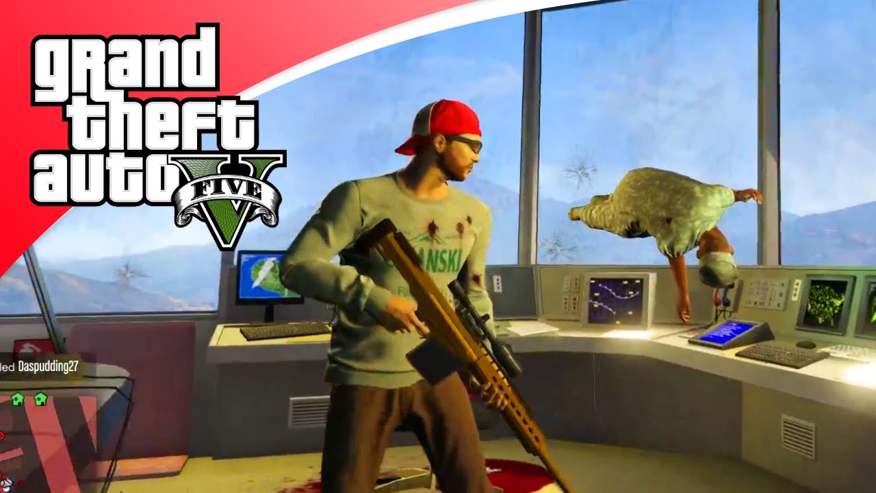 GTA V Freeroam - TANK STELEN IN DE LEGERBASIS (GTA 5 Online)