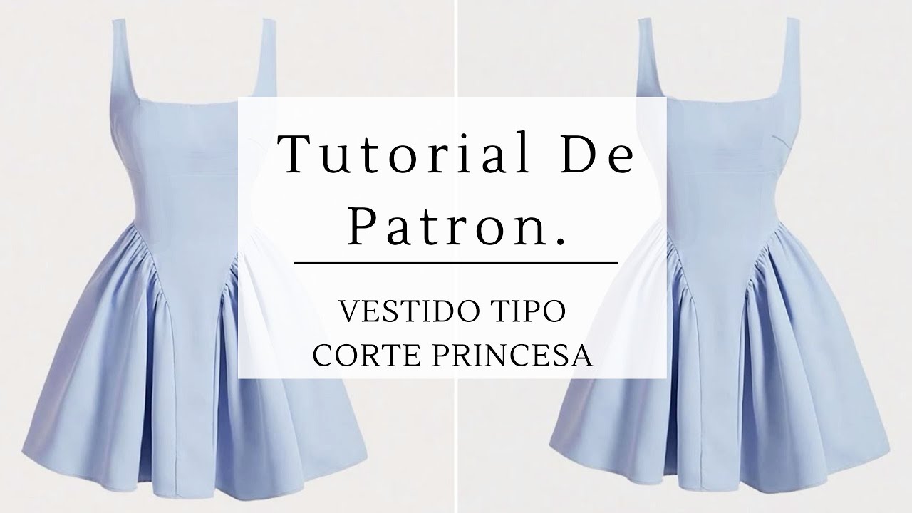 vestido tipo corte princesa