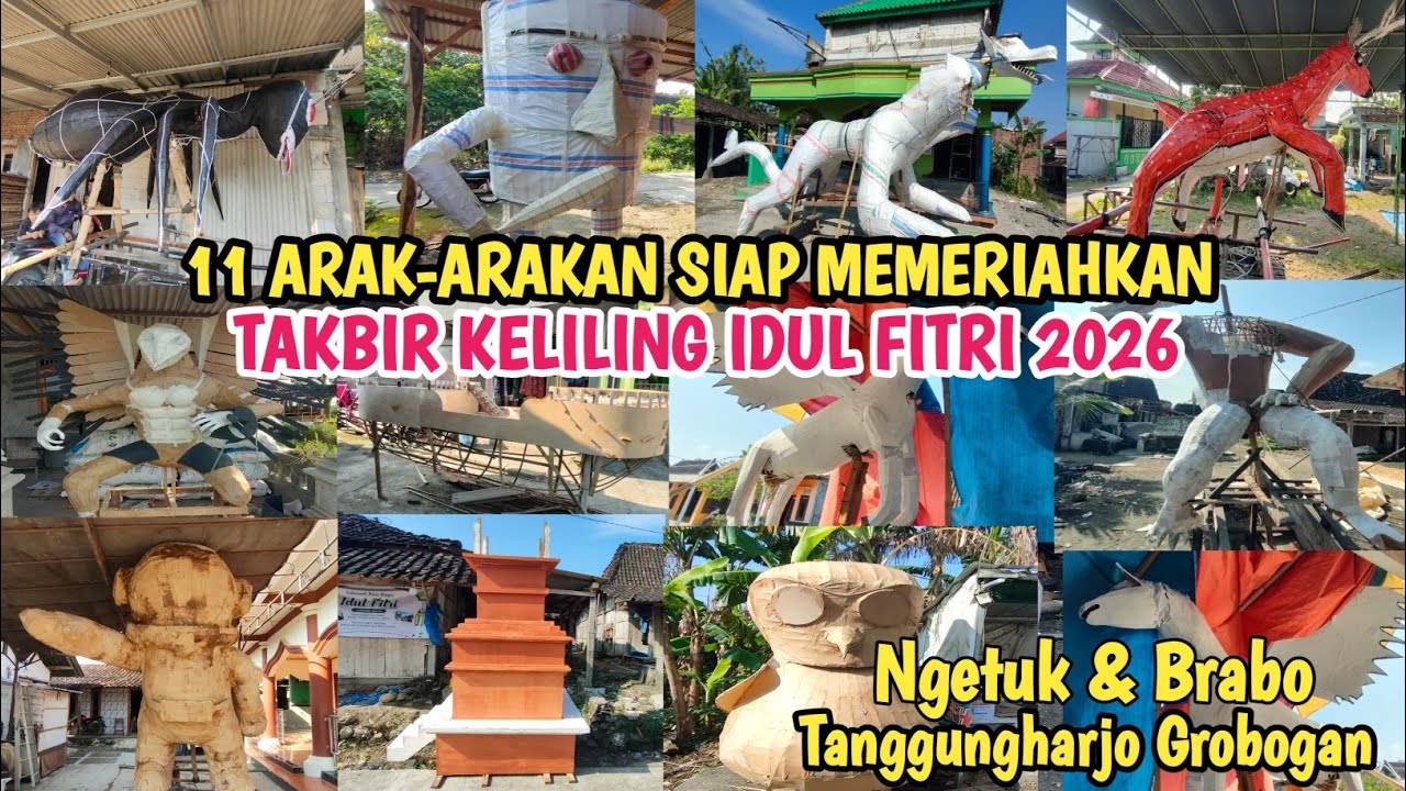 Ada Serigala Kepala Tiga‼️Inilah 11 Arak-arakan Siap Memeriahkan Takbir keliling IDUL FITRI 2026