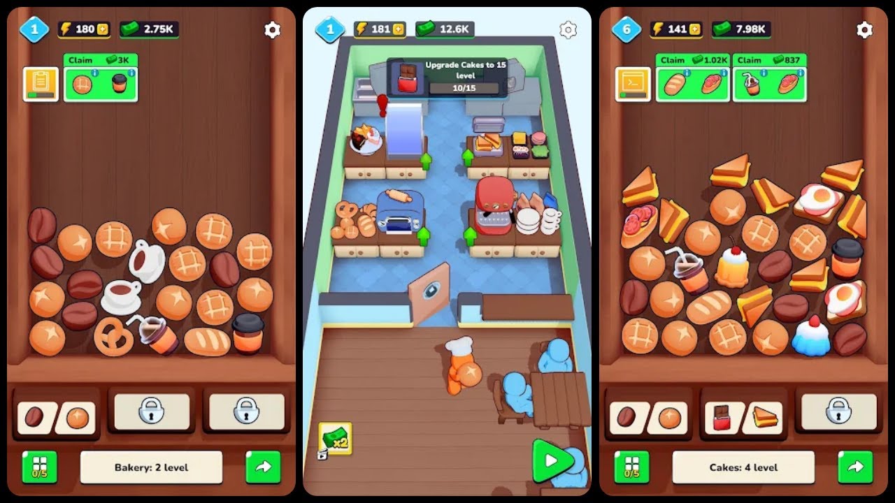 Cafe Merge Game Gameplay Android Mobile