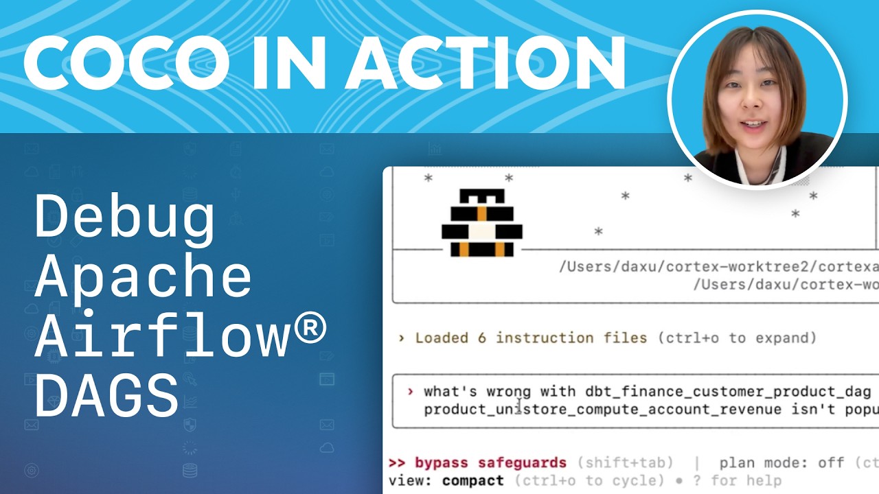 Debug Apache Airflow® DAG Failures With Snowflake Cortex Code