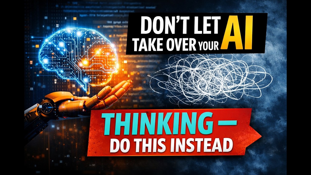 Don’t Let AI Take Over Your Thinking — Do This Instead