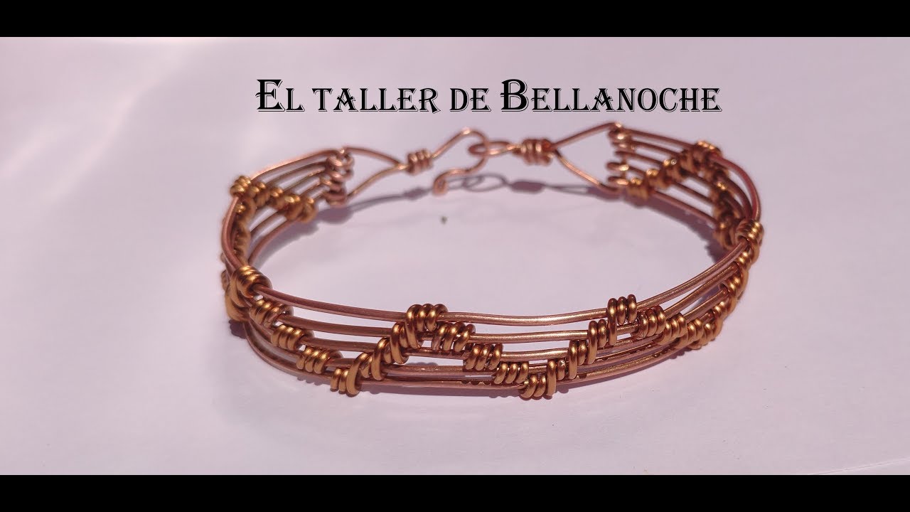 HOW TO MAKE A UNISEX COPPER BRACELET-COMO HACER UNA PULSERA DE COBRE UNISEX