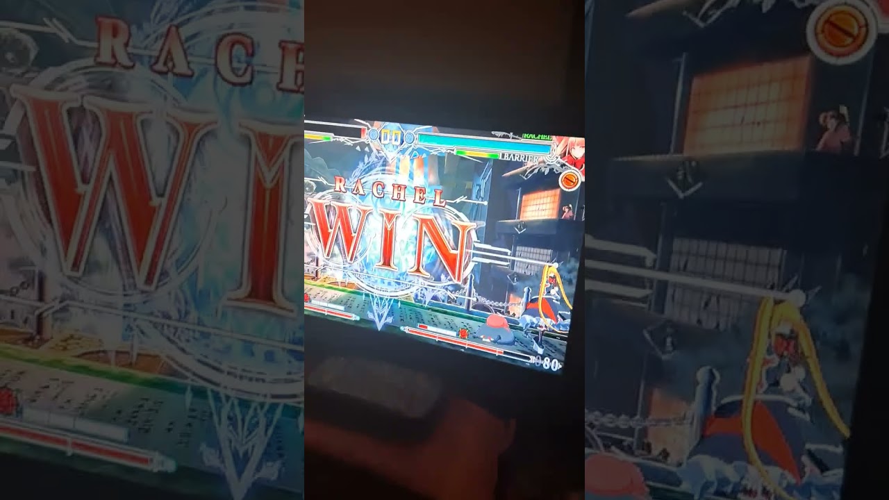 Teaching my niece how to play blazblue central fiction 