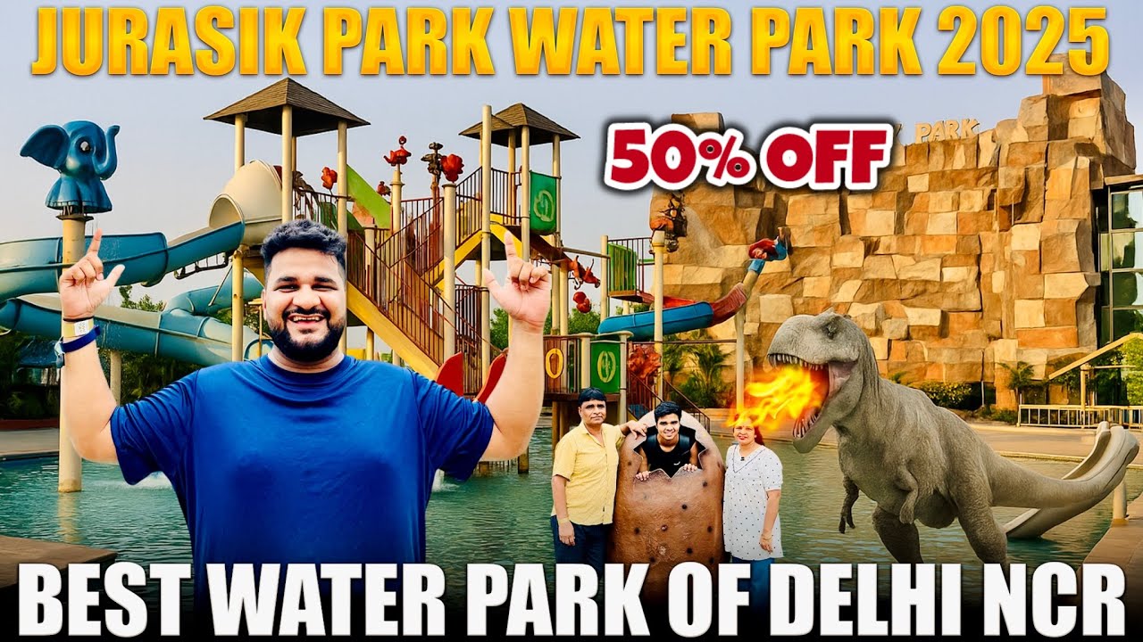 Jurassic Water Park Sonipat 2025 + All Rides || Jurasik Park Water & Amusement Park Sonipat Price