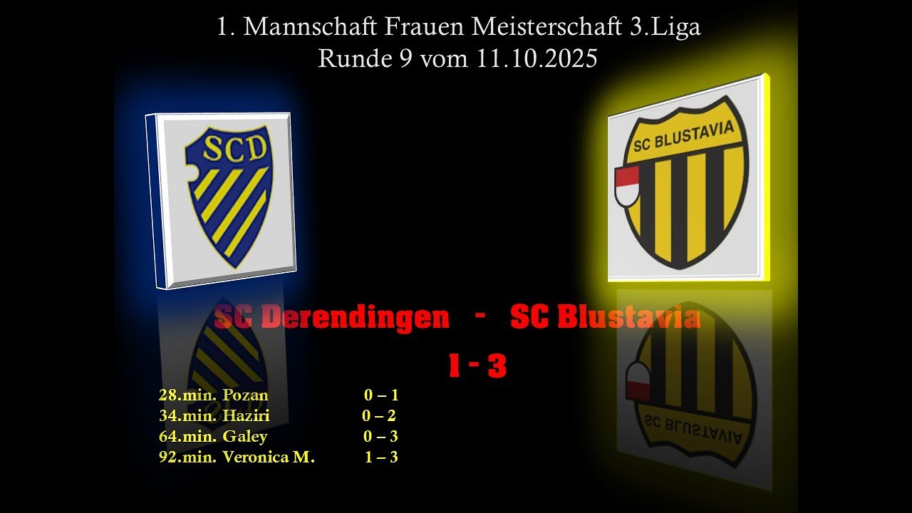 1.Mannschaft Meisterschaft SC Derendingen  -  SC Blustavia