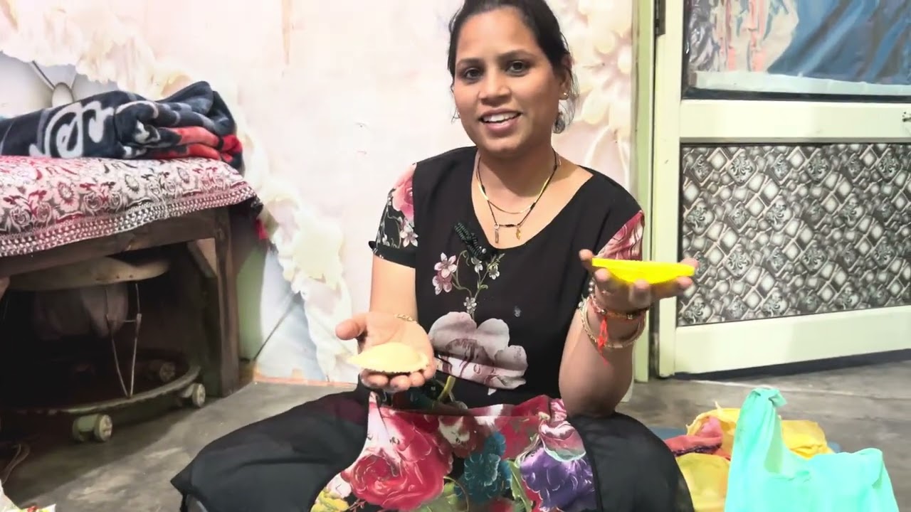 Making gujiya for holi occasion till late night